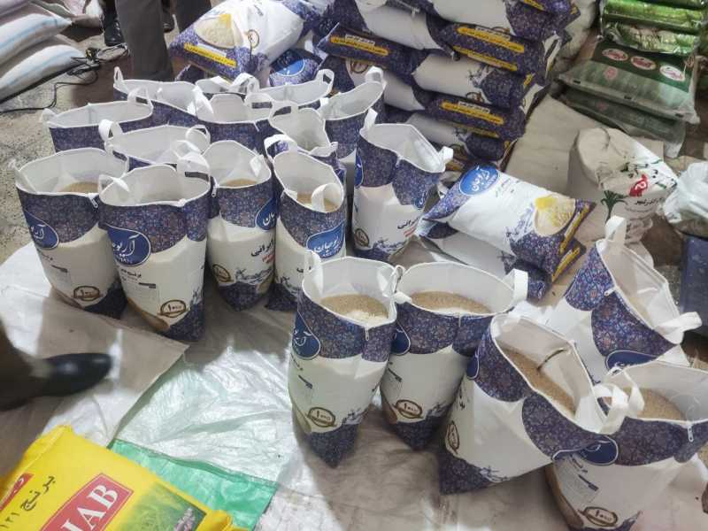 انبار بستهبندی غیرمجاز برنج در ایلام کشف شد