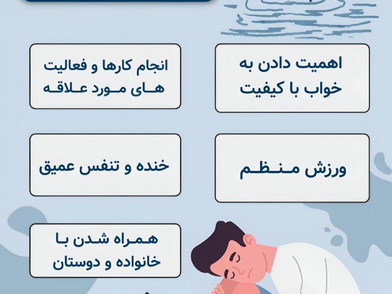 اینفوگرافی/توصیه‌هایی برای کاهش اضطراب 