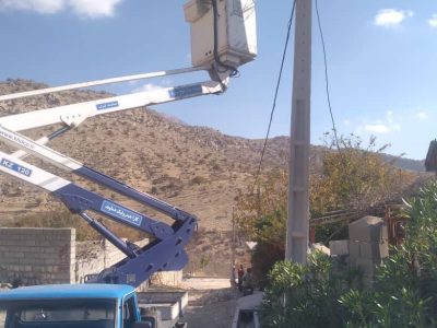 تعمیر و اصلاح چراغ‌های روشنایی معابر بخش سیوان