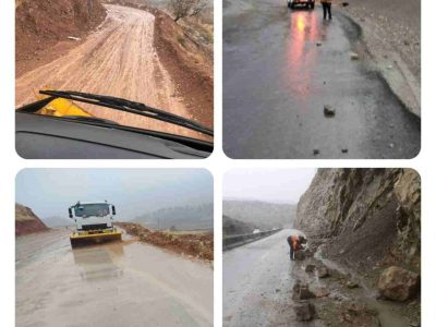 ریزش‌برداری در ۲۵ مقطع از محورهای ایلام انجام شد