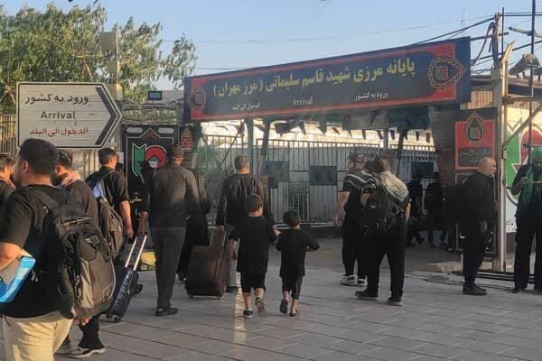 بیش از هفت میلیون و ۸۱۲ هزار نفر از مرز مهران تردد کردند