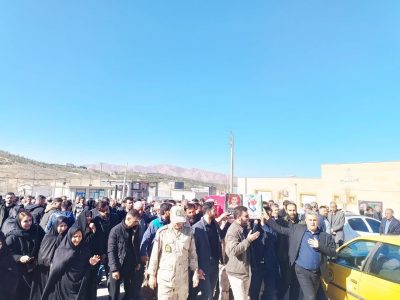 مراسم تشییع باشکوه پیکر مطهر دو شهید والامقام در ایلام+تصاویر 