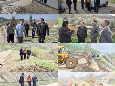 پیگیری مستمر خسارات سامانه بارشی اخیر در روستاهای بخش مرکزی و بولی