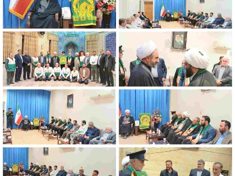 کاروان زیرسایه خورشید با حجت‌الاسلام کریمی‌تبار امام جمعه ایلام دیدار کردند+تصاویر 