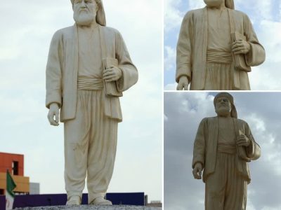 تندیس غلام‌رضاخان ارکوازی در ایلام نصب شد
