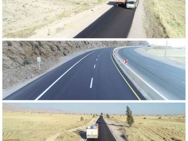 خط‌کشی بیش از یک‌هزار کیلومتر از راههای ایلام در آستانه اربعین آغاز شد