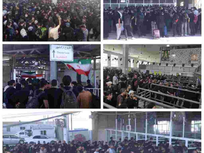 تردد بیش از ۱۳۱ هزار زائر از مرز مهران در ماه محرم