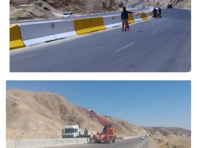 ۵.۵ کیلومتر نیوجرسی در محورهای مواصلاتی ایلام نصب شد