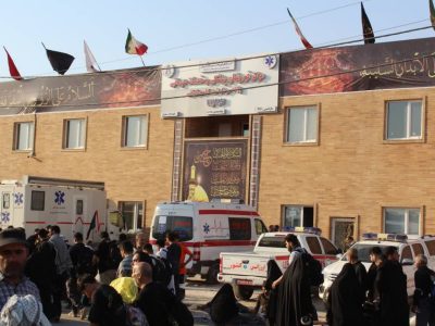 مراجعه بیش از یک هزار و ۲۰۰ زائر به مرکز فوریت‌های پزشکی و خدمات درمانی شهید سلیمانی پایانه مرزی مهران