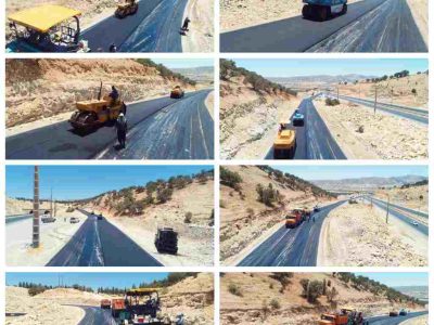 عملیات آسفالت دوربرگردان تونل‌های دوقلو در آستانه بهره‌برداری قرار گرفت 