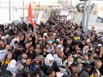در شبانه روز گذشته بیش از ۲۲۰ هزار زائر از مرز مهران تردد کردند 