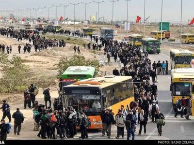 مهران؛ کانون اصلی بازگشت زائران اربعین/ ۶۹ درصد حمل‌ونقل عمومی زائران از مرز مهران انجام می‌شود