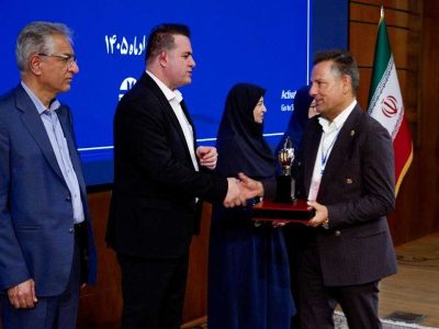 شرکت گاز استان ایلام تندیس سیمین واحد خدماتی سبز کشور را دریافت کرد