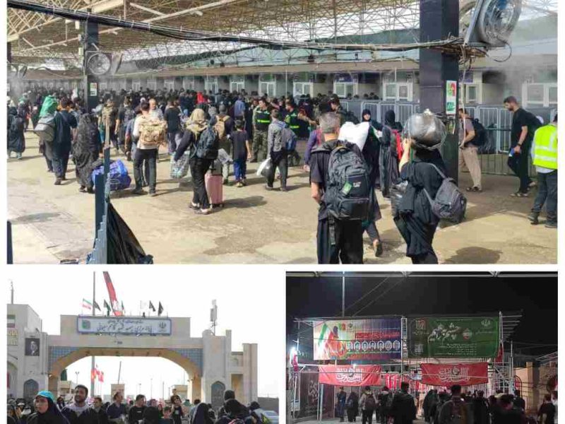 بازگشت بیش از یک میلیون و ۱۶۷ هزار زائر اربعین از مرز مهران به کشور