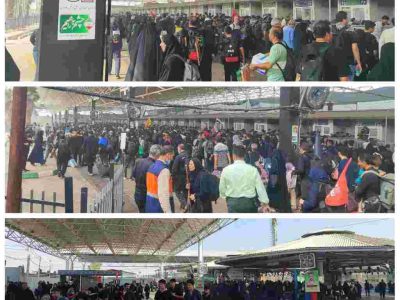 بازگشت بیش از یک میلیون و ۳۰۵ هزار زائر اربعین از مرز مهران به کشور