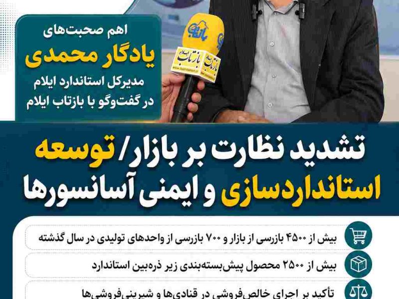 اینفوگرافی/اهم صحبت‌های یادگار محمدی مدیرکل استاندارد ایلام در گفت‌وگو با بازتاب 